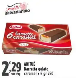 Rossotono Carrefour Abitué Barretta gelato caramel offerta