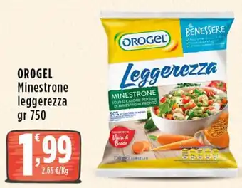 Rossotono Carrefour Orogel minestrone leggerezza offerta