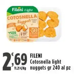 Rossotono Carrefour Fileni Cotosnella light nuggets offerta