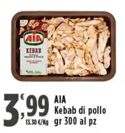 Rossotono Carrefour AIA Kebab di pollo offerta