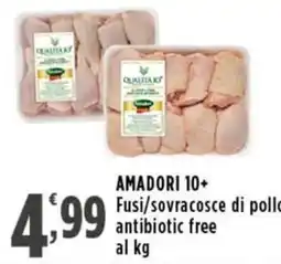 Rossotono Carrefour AMADORI 10+ Fusi/sovra cosce di pollo offerta