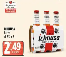 Rossotono Carrefour Ichnusa Birra offerta