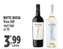 Rossotono Carrefour Notte Rossa Vino IGP offerta