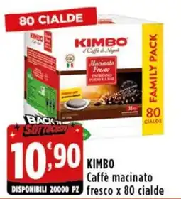 Rossotono Carrefour Kimbo Caffè macinato fresco offerta