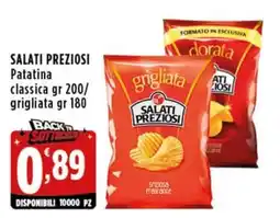 Rossotono Carrefour Salati preziosi patatina classica grigliata offerta