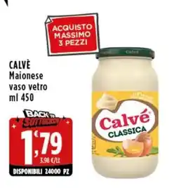 Rossotono Carrefour Calvé Maionese offerta