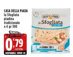Rossotono Carrefour Casa della Piada la Sfogliata piadina tradizionale offerta