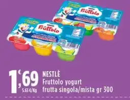 Rossotono Carrefour Nestlé Fruttolo yogurt offerta