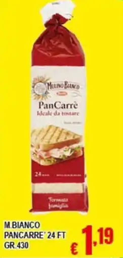 Risparmio Supermercati Mulino Bianco PanCarre offerta