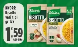 Rossotono Carrefour Knorr Risotto vari tipi offerta