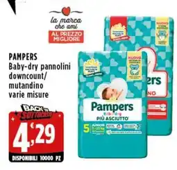 Rossotono Carrefour Pampers Baby-dry pannolini offerta