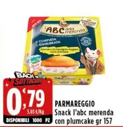 Rossotono Carrefour Snack l'abc merenda offerta