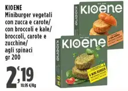 Rossotono Carrefour Kioene Miniburger vegetali offerta