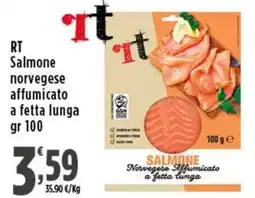 Rossotono Carrefour Salmone norvegese affumicato offerta