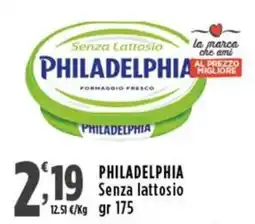 Rossotono Carrefour Philadelphia Senza lattosio offerta