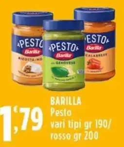 Rossotono Carrefour Barilla Pesto offerta