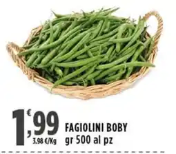 Rossotono Carrefour Fagiolini Boby offerta