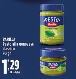 Rossotono Carrefour Barilla Pesto alla genovese classico offerta