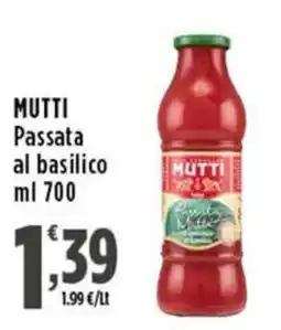 Rossotono Carrefour MUTTI Passata al basilico offerta