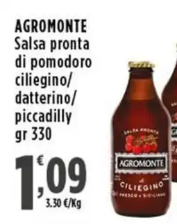 Rossotono Carrefour Salsa pronta di pomodoro ciliegino offerta