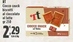 Rossotono Carrefour Ciocco snack biscotti al cioccolato al latte offerta