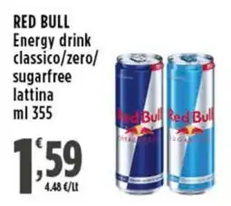 Rossotono Carrefour Red Bull Energy drink classico/zero/sugarfree offerta