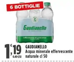 Rossotono Carrefour Gaudianello Acqua minerale effervescente naturale offerta