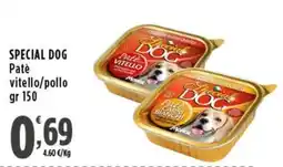 Rossotono Carrefour Special Dog Patè vitello offerta