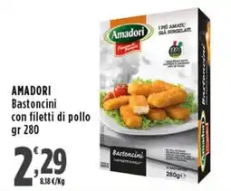 Rossotono Carrefour Amadori Bastoncini con filetti di pollo offerta