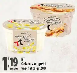 Rossotono Carrefour Gelato vari gusti offerta