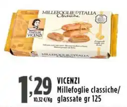 Rossotono Carrefour Millefoglie classiche Vicenzi offerta