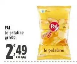 Rossotono Carrefour Pai le patatine offerta