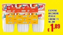 Risparmio Supermercati Bicchieri pesca/limone offerta
