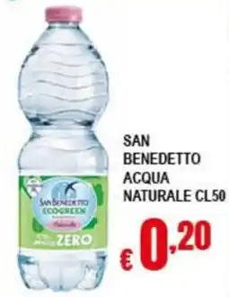 Risparmio Supermercati San Benedetto acqua naturale offerta