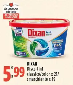 Rossotono Carrefour Dixan Discs 4in1 classico offerta