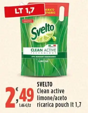 Rossotono Carrefour Svelto Clean active limone offerta