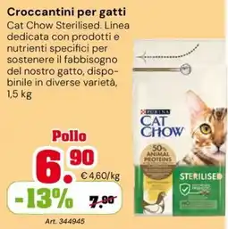 TuttoGiardino Cat Chow Sterilised Pollo offerta