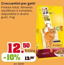 TuttoGiardino Crocchettini per gatti Friskies Adult offerta