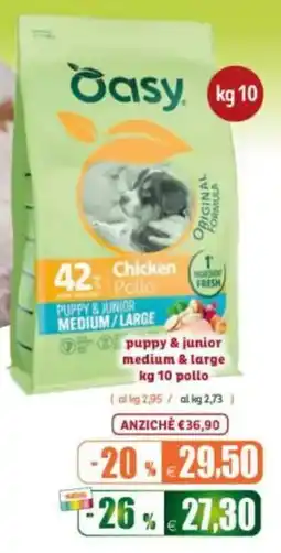 Elite Pet Easy puppy & junior medium & large offerta