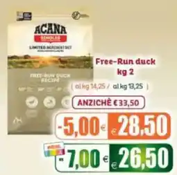 Elite Pet Acana Singles Free-Run Duck offerta