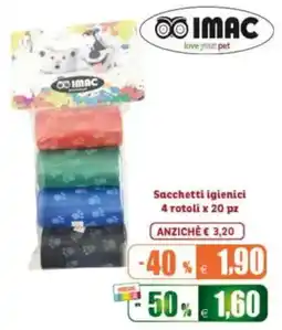 Elite Pet Sacchetti igienici IMAC offerta