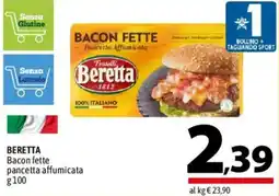 A&O Beretta Bacon fette pancetta affumicata offerta