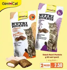 Elite Pet Nutri Pockets GimCat offerta