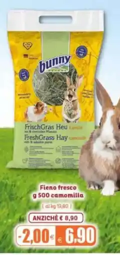 Elite Pet bunny Fieno fresco g 500 camomilla offerta