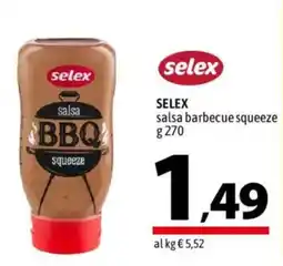 A&O Selex salsa barbecue squeeze offerta