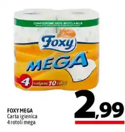 A&O Foxy Mega Carta igienica offerta