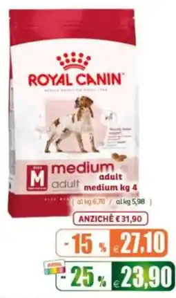 Elite Pet Royal Canin medium adult offerta