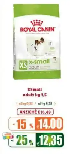 Elite Pet Royal Canin x-small adult offerta
