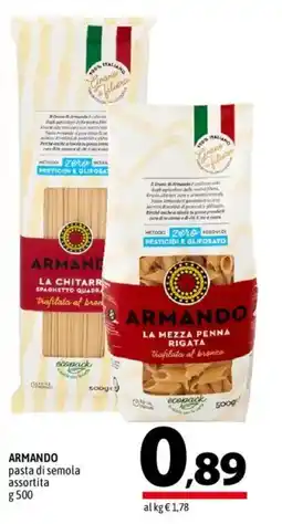 A&O Armando pasta di semola assortita offerta