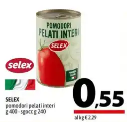 A&O Selex pomodori pelati interi offerta